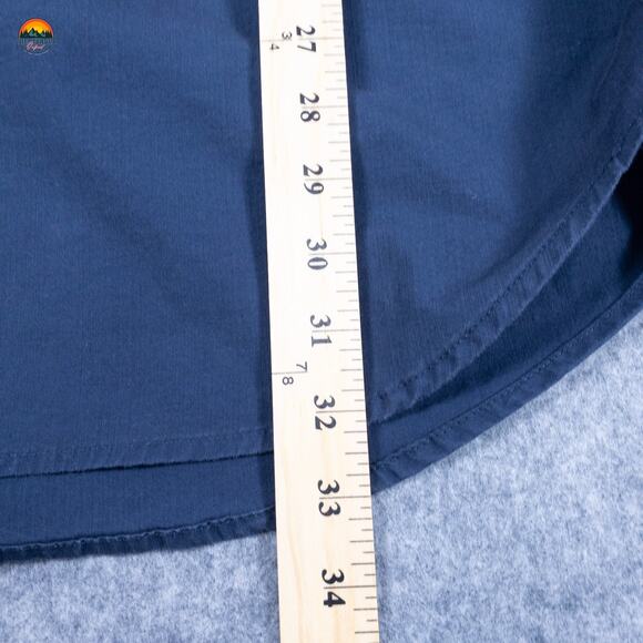 Carhartt Button-Up Shirt Blue Long Sleeve Relaxed Fit Collared Men's Size 2XL - Picture 6 of 10